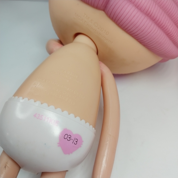 LalaLoopsy 12" Doll MGA 2010 Button Eyes Silly Pink Hair - Picture 12 of 14